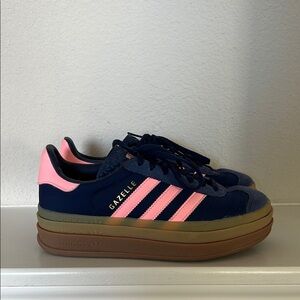 Adidas Gazelle Navy and Pink Sneakers